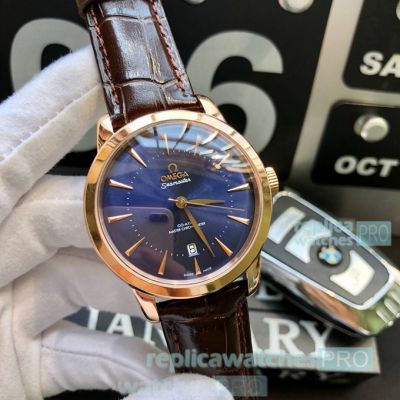 Replica Omega Seamaster Co-Axial Automatic Watch - SS Blue Dial